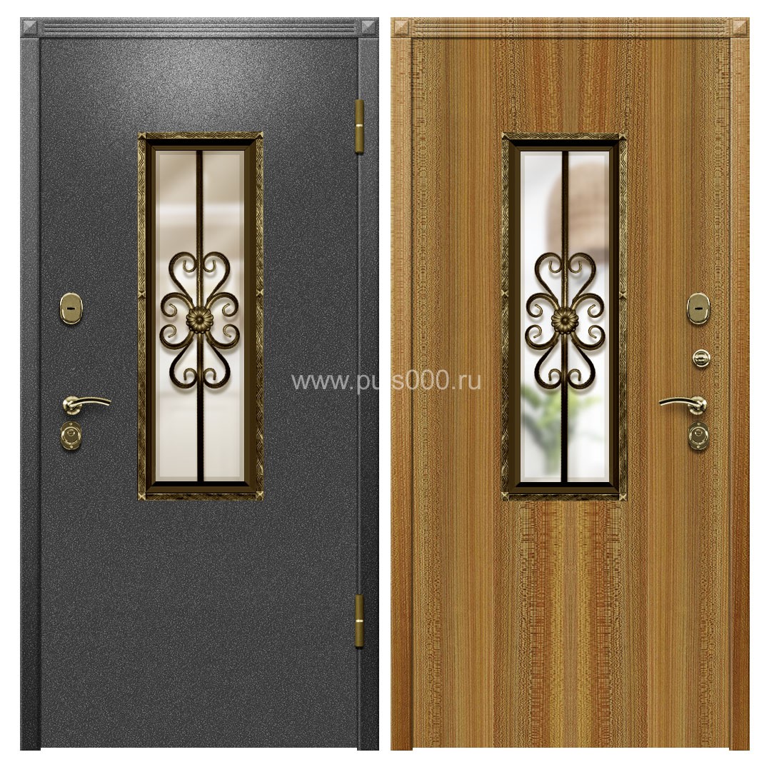 Входная дверь с порошковым напылением и ковкой PR-1357, цена 54 054  руб.